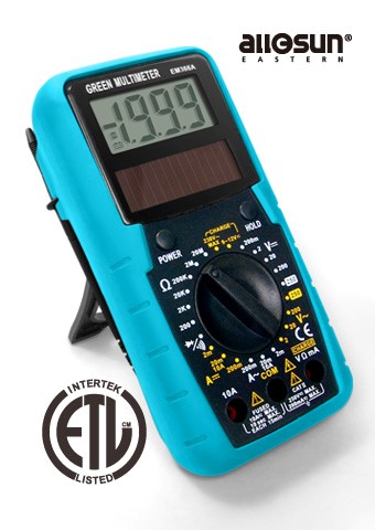 Multimètre numérique solaire EM366A